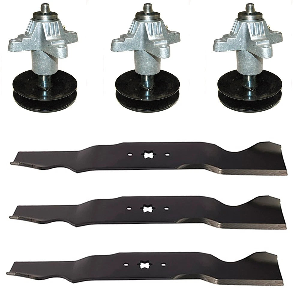 Spindles & Blades Set for Cub Cadet (Fits 490-110-C125)