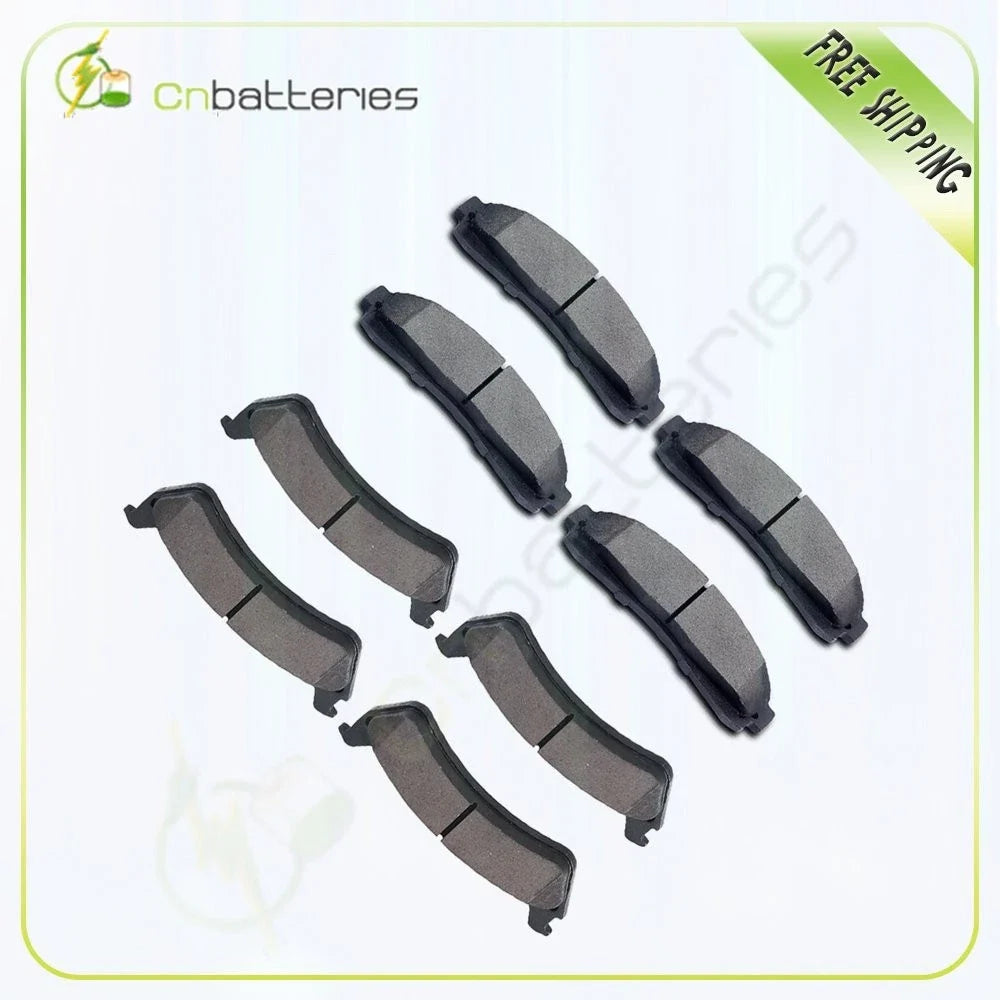 8 Metallic Brake Pads for Ford Ranger, Mercury Mountaineer (1998–2001)