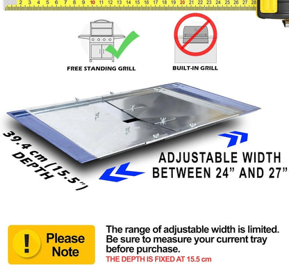Grease Tray for Dyna Glo and Nexgrill (24-27 Inches)