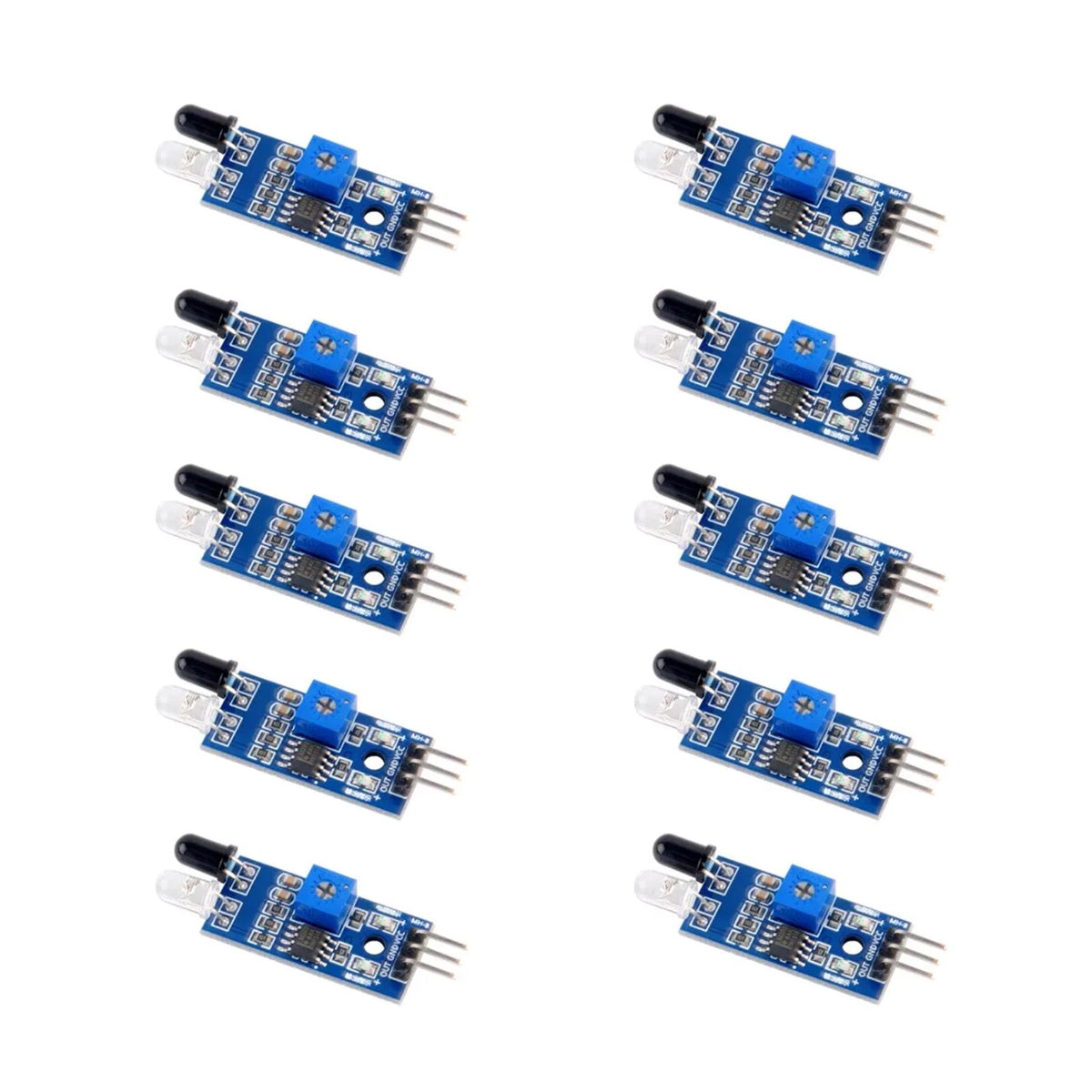10PCS Smart Car Robot IR Infrared Obstacle Avoidance Sensor Module