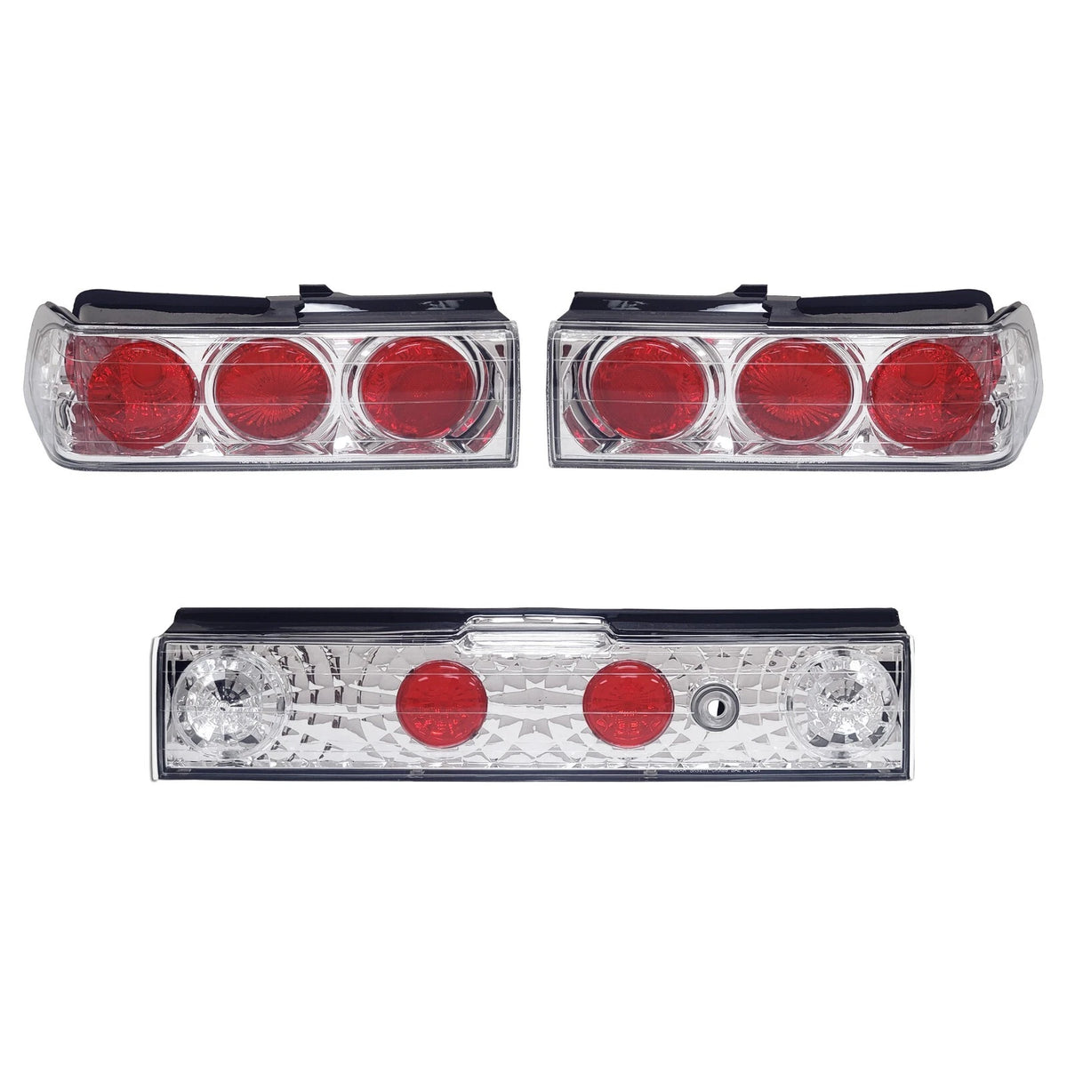 Chrome Clear Tail Lights for Honda CRX (1988–1991) NTR631