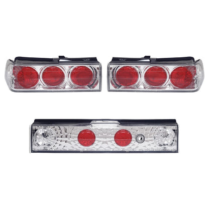 Chrome Clear Tail Lights for Honda CRX (1988–1991) NTR631
