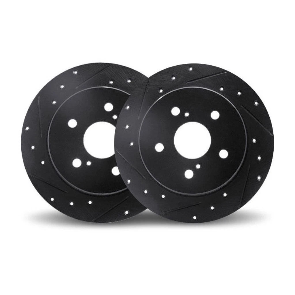 Rotor Set for Honda Pilot (2009–2015) | Drilled and Slotted | ALX-PAU-DF-8002-59012-CLA5