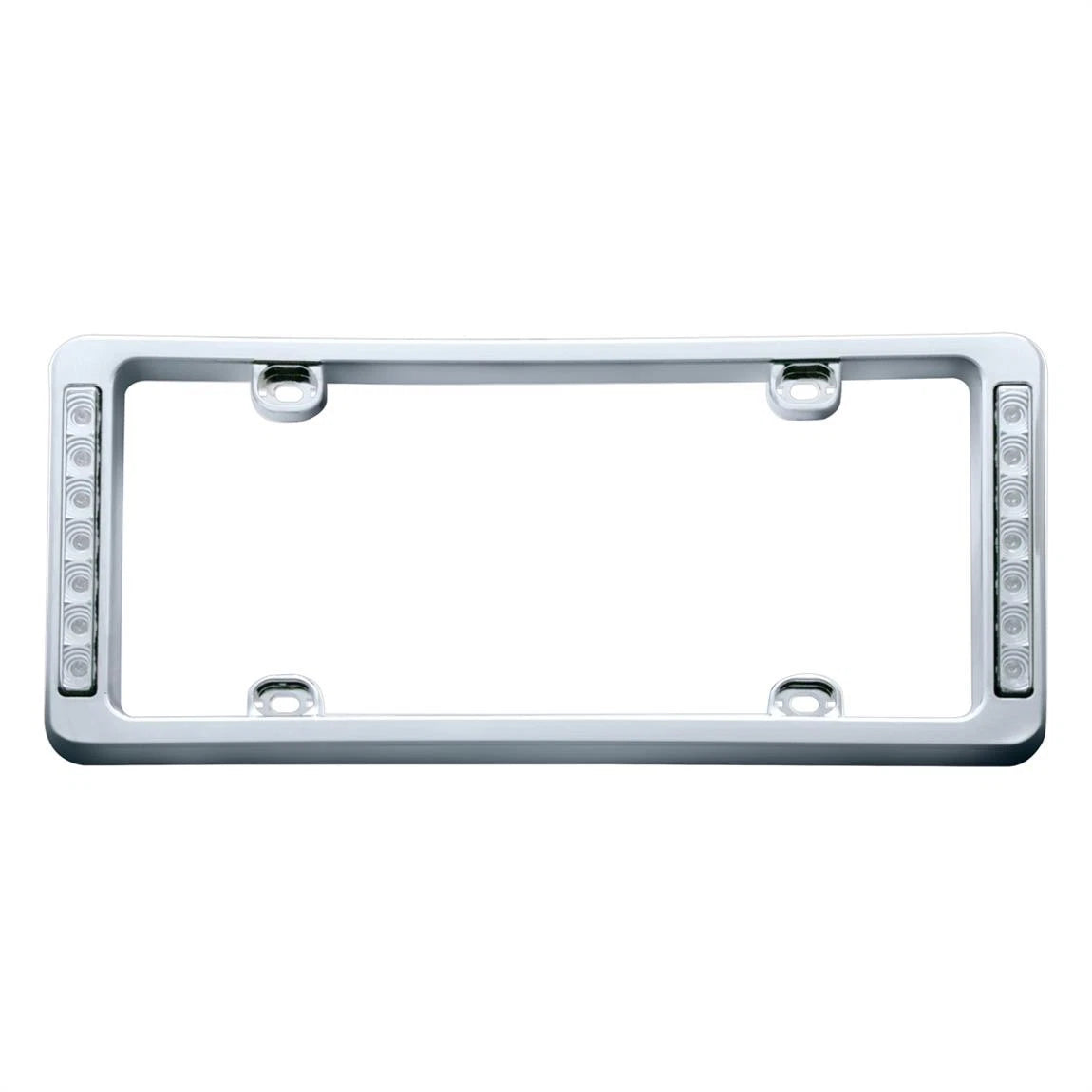 14 LED Chrome License Plate Frame for United Pacific 50121