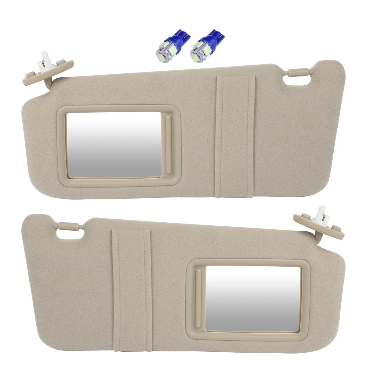 Set of 2 Sun Visors + License Plate Light for Toyota Venza (2009–2016)