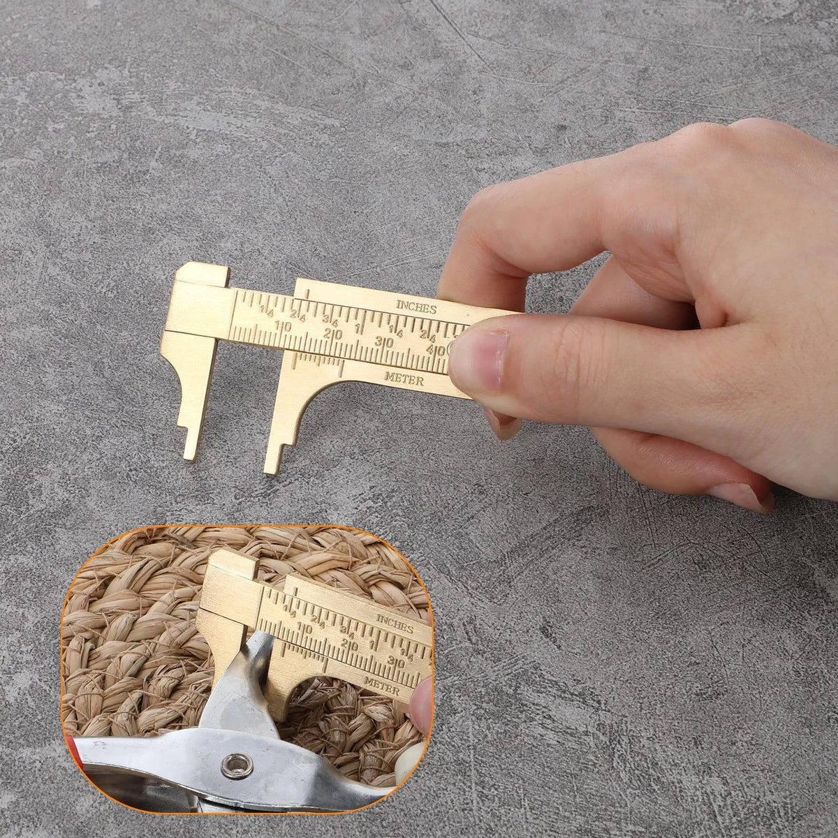 2X Pocket Vernier Caliper Ruler 3.15" & 3.94" Mini Tool