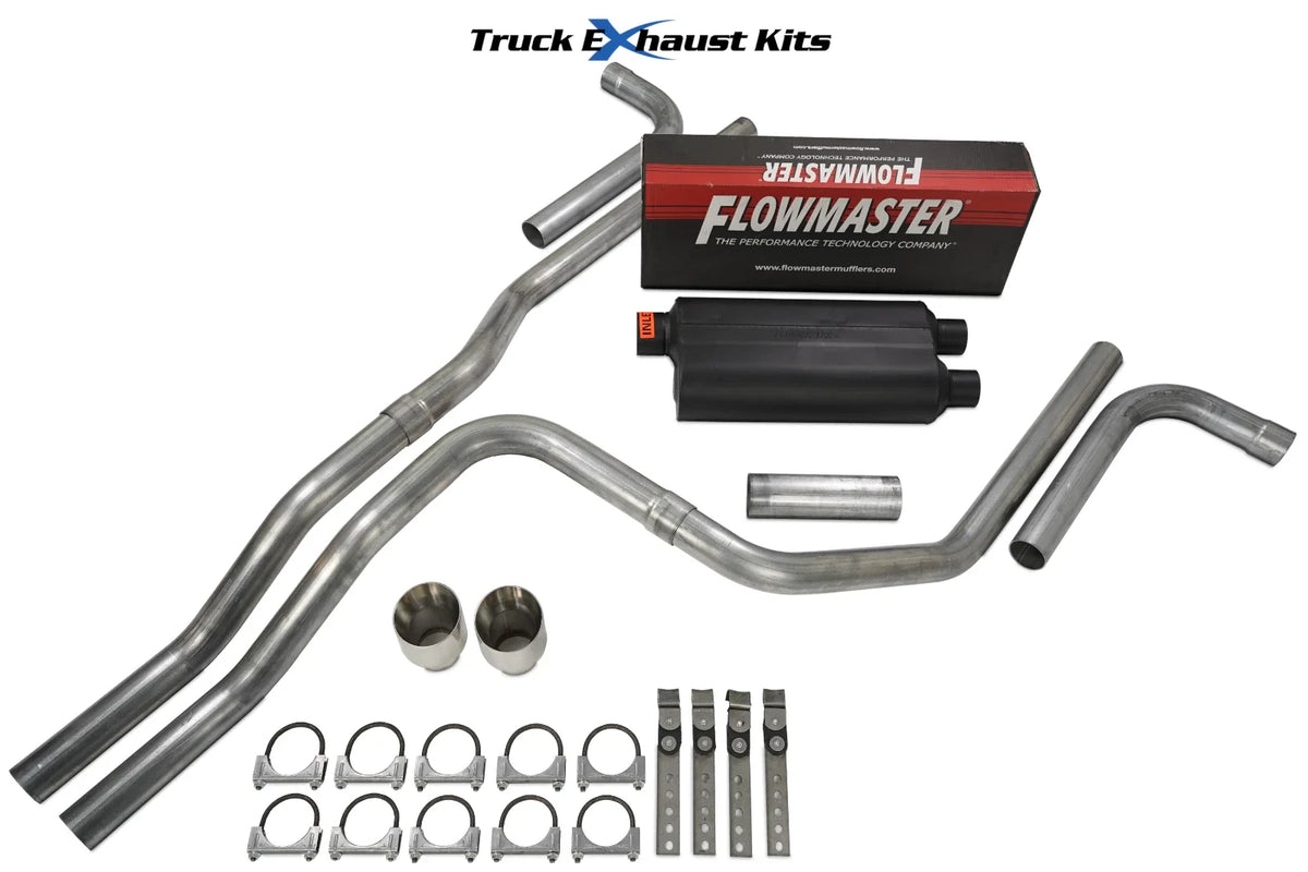 Dual Exhaust Kit for Chevy Avalanche (2001–2006) - Flowmaster 50 HD DW Tip