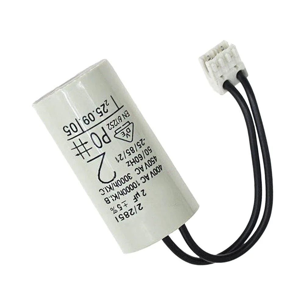 2X 2uF Motor Run Capacitor for Residential Heating Water Pump