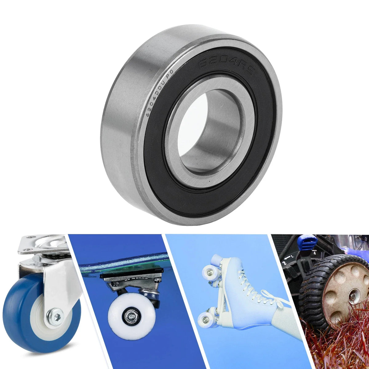 6204DDU Deep Groove Ball Bearing for Scooter Skateboard Wheel (P0)