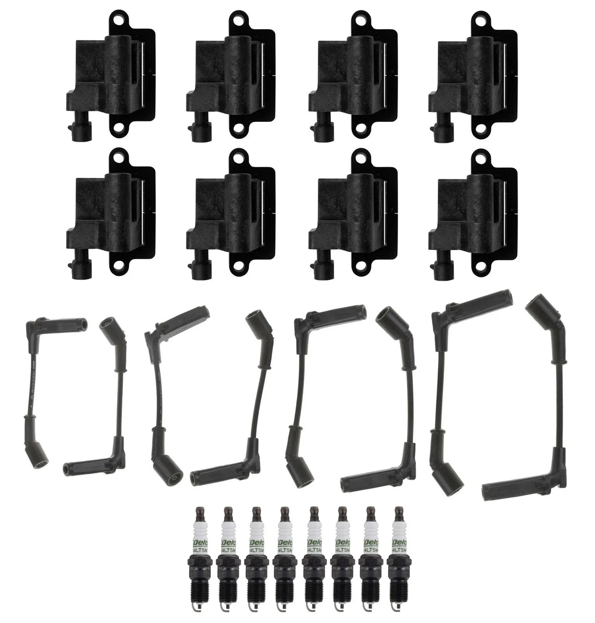 8 Ignition Wires & 8 Spark Plugs Kit for GMC Savana 1500 2500 3500 (2003–2023)