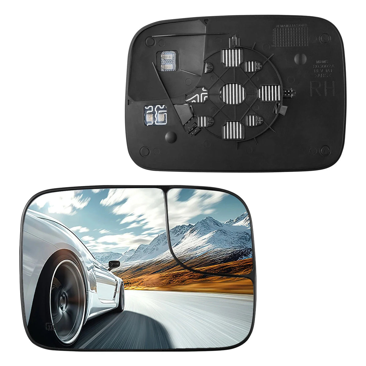 Heated Towing Mirror Glass for Dodge RAM 1500 2500 3500 (2005–2009)