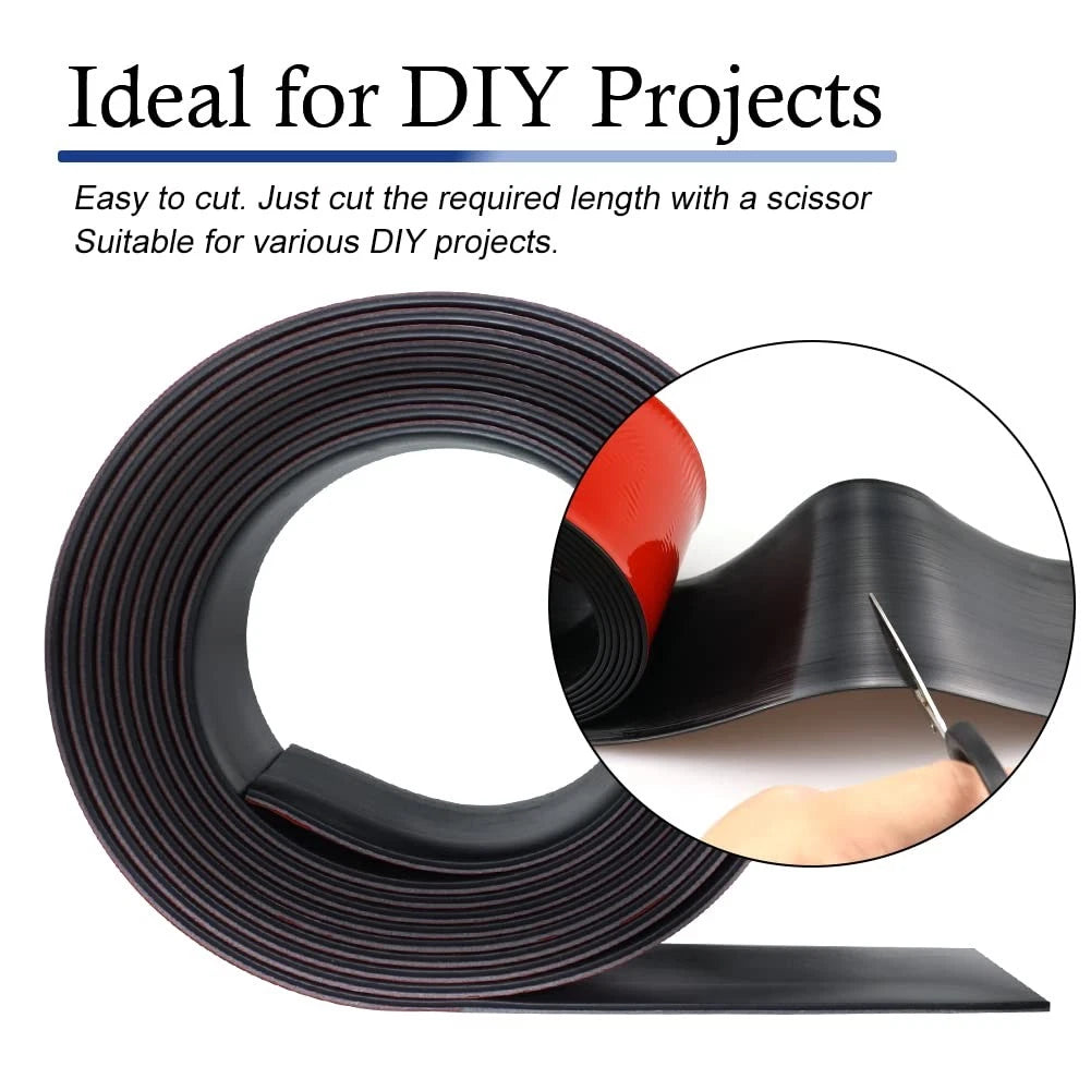 2" Wide Neoprene Rubber Strips Self Adhesive (20' Long)