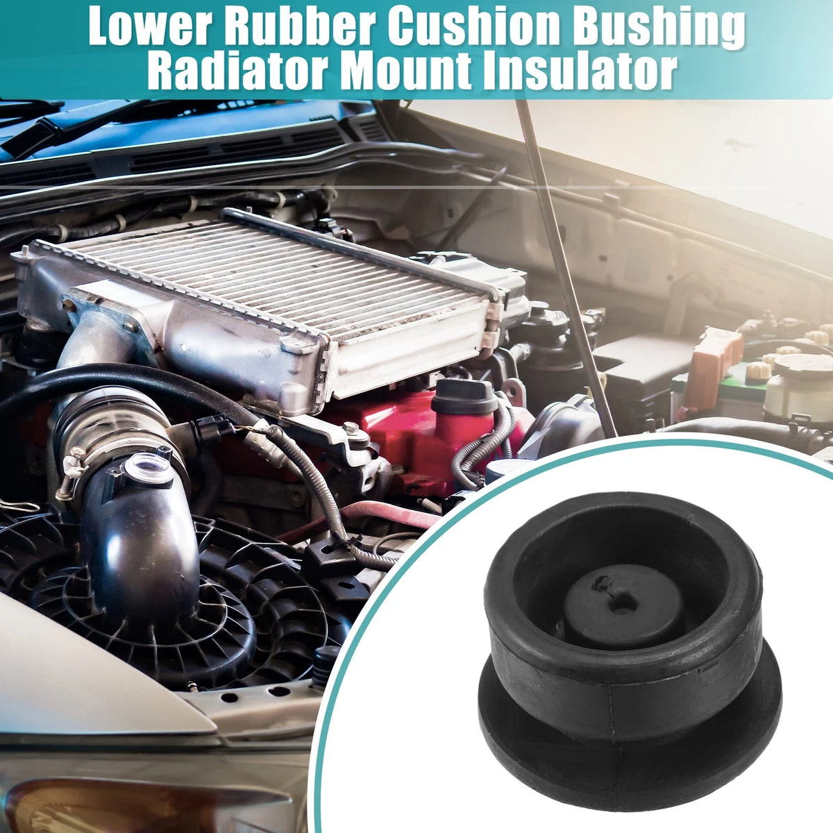 Set of 2 Radiator Mount Insulators for Honda Accord (No. 74172SM4970/74173SJ4000)