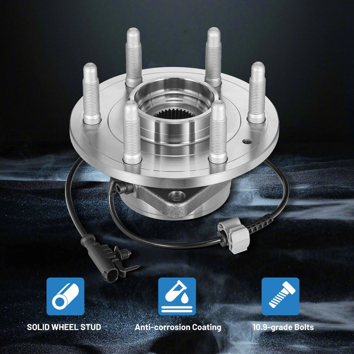 Front Wheel Bearing Hubs for Chevrolet Silverado GMC Sierra (2007–2013)