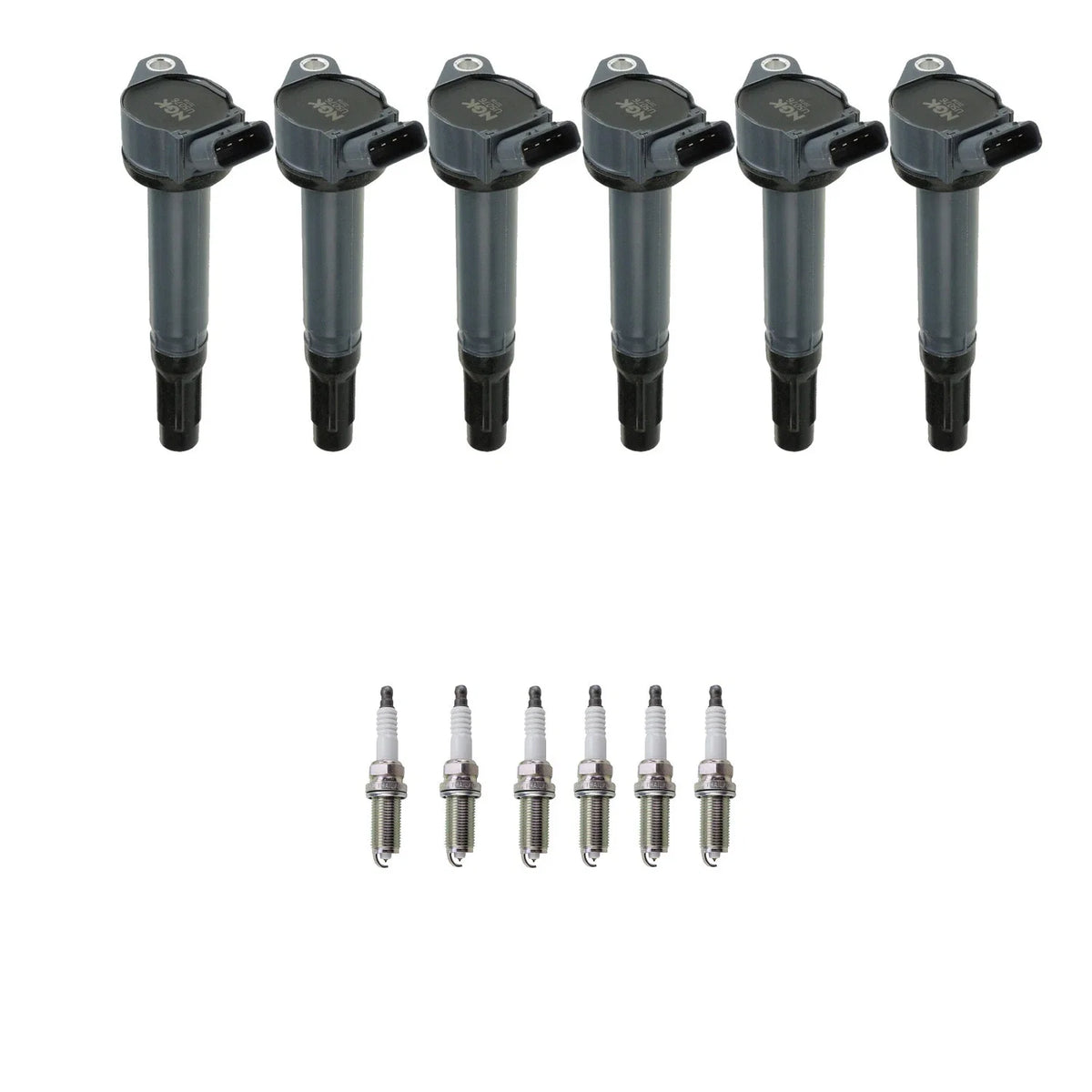 Set of 6 NGK Ignition Coils & Platinum Spark Plugs for Avalon Camry ES350 (2007–2017)