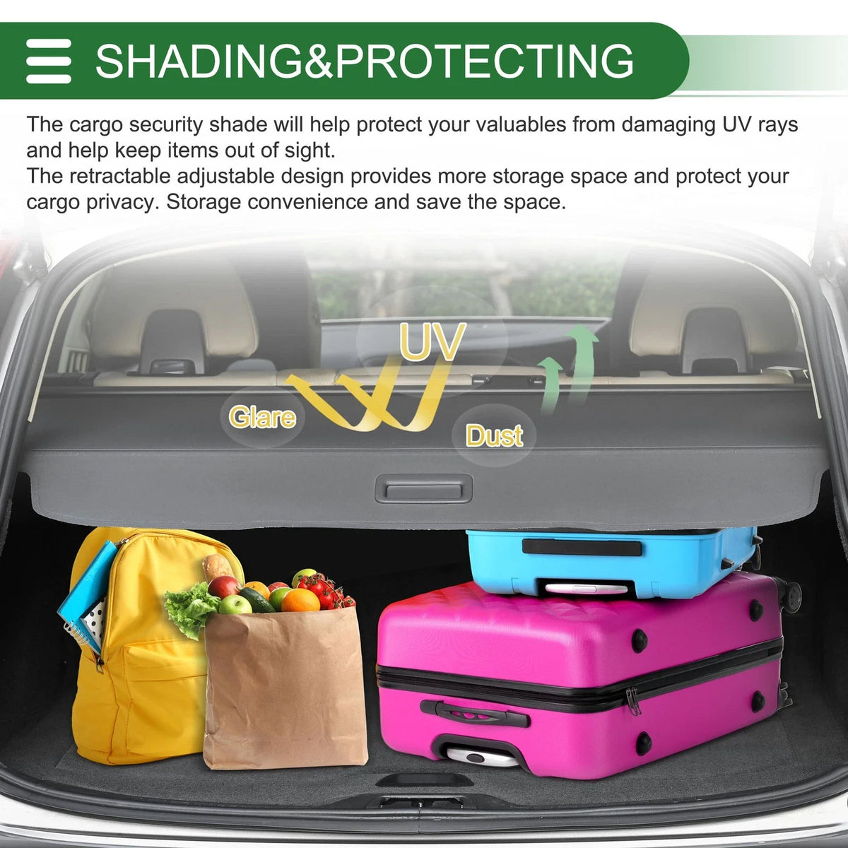 Retractable Cargo Cover for Chevrolet Orlando (2010–2018) J309