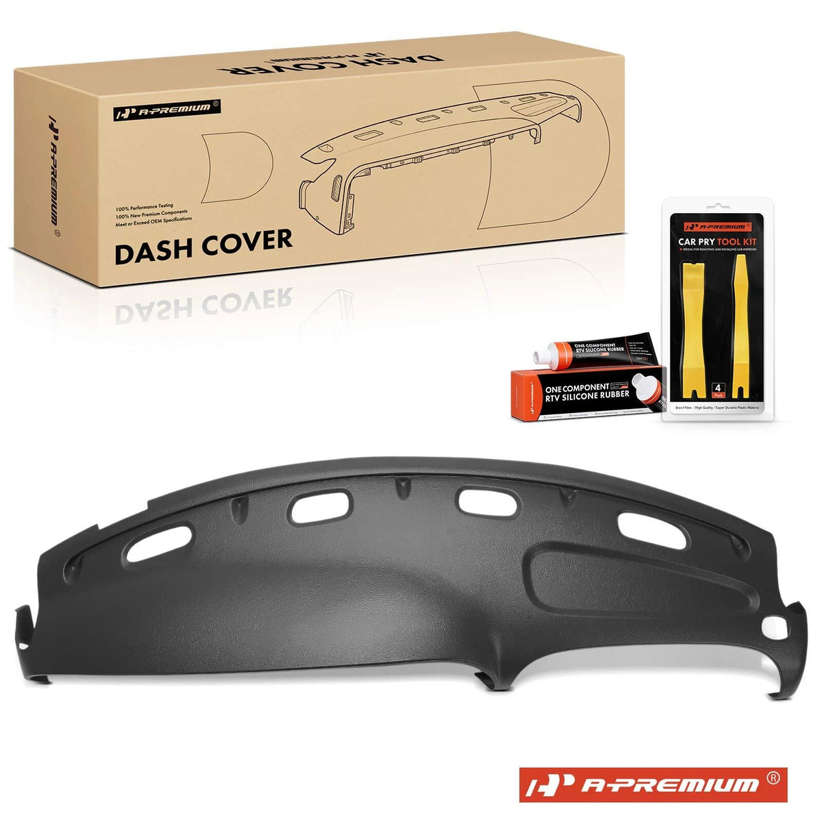 Dash Cover for Dodge Ram 1500 1998–2001, Ram 2500 1998–2001, Graphite Gray