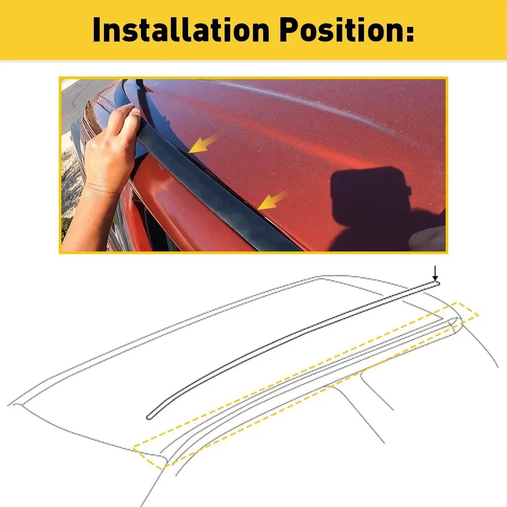 Set of 2 Roof Drip Molding for Toyota Tundra Double Cab (2007–2020) 755520C050