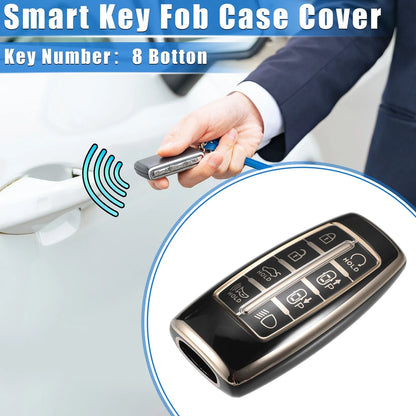 8 Buttons Key Fob Cover for Hyundai (Keyless Smart Fob)