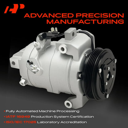 A/C Compressor with Clutch for Ford Mustang (2015–2017) FR3Z19703C, FR3Z19703H, 167313
