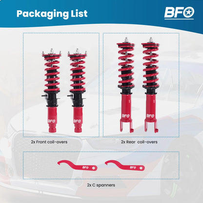 BFO Coilovers Lowering Kit for Infiniti M35X M45X (2006–2010) G35X G37X (2008–2013)