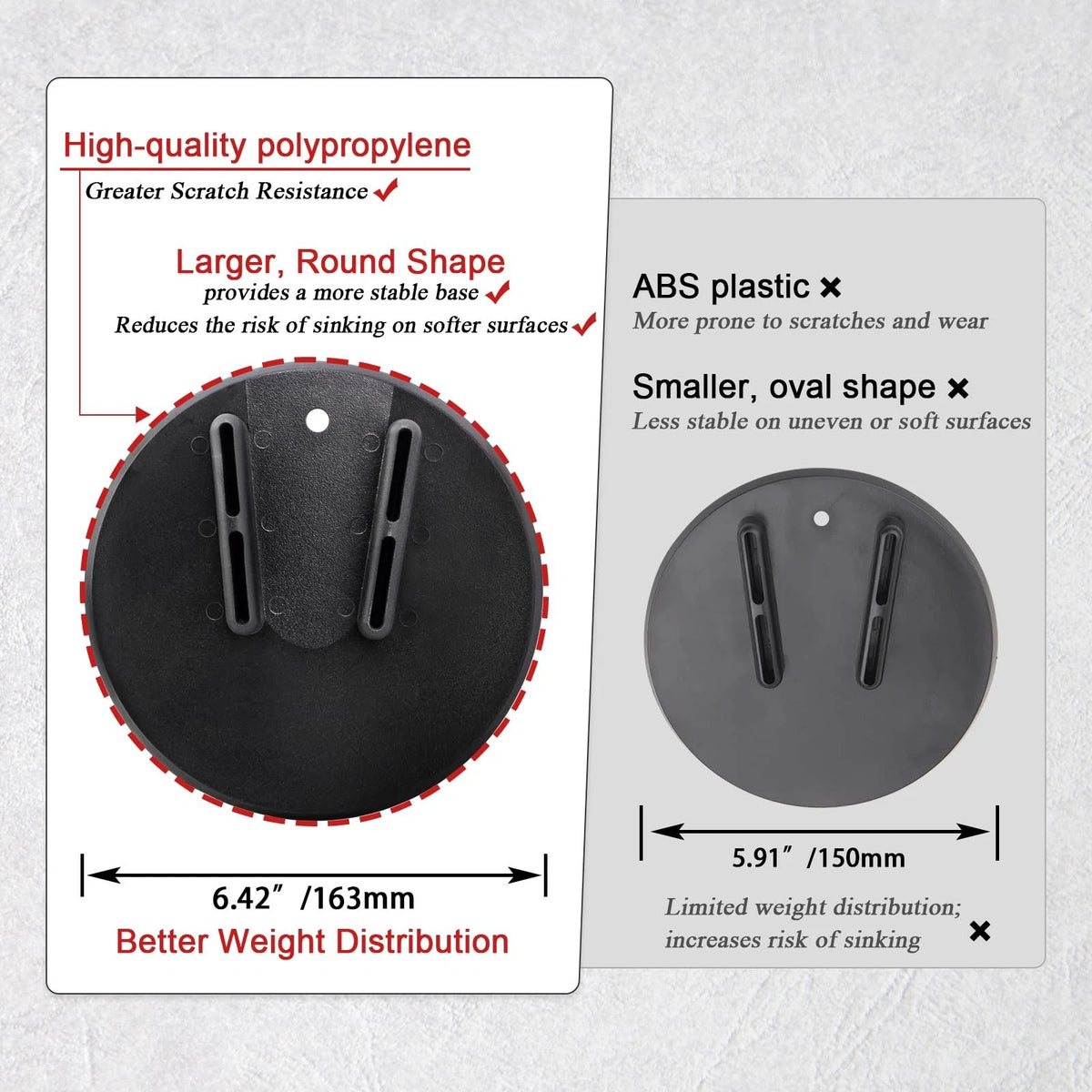 Pair Kickstand Plates for Universal Motorcycles (2010–2023)