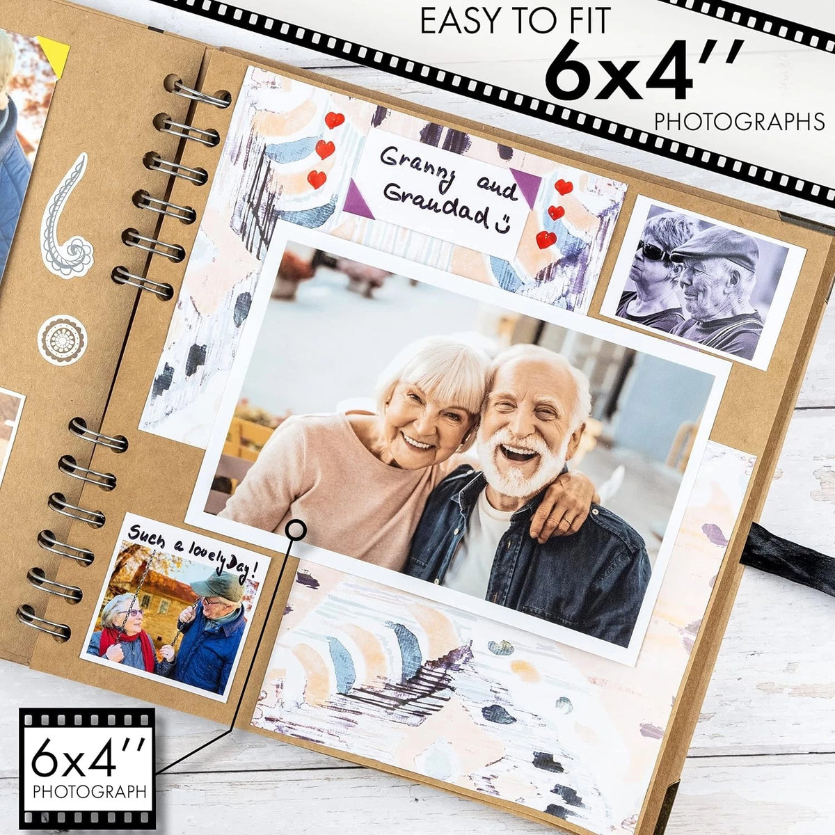 60-Page Scrapbook Album for 8 x 8 Inch (No Part Numbers)