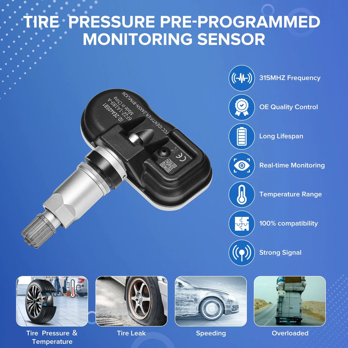 Tire Pressure Monitoring Sensor Kit for Ford F-150 (2006–2008)