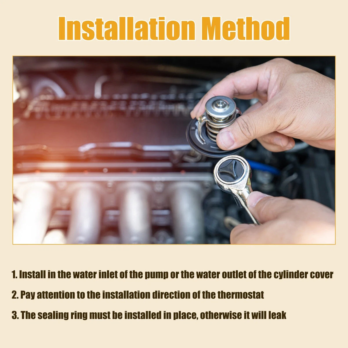 Coolant Thermostat Housing Assembly No. 1112000315 for Mercedes-Benz C230 (2003–2007)