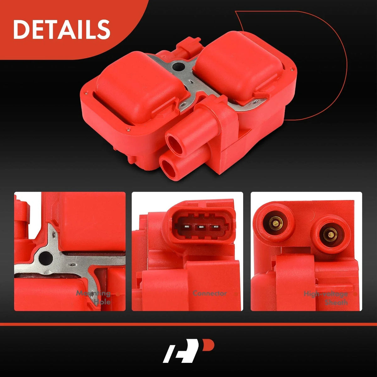 6x Red Ignition Coil for Mercedes-Benz C240 C320 C280 CLK320 SL55 AMG (2001–2005)