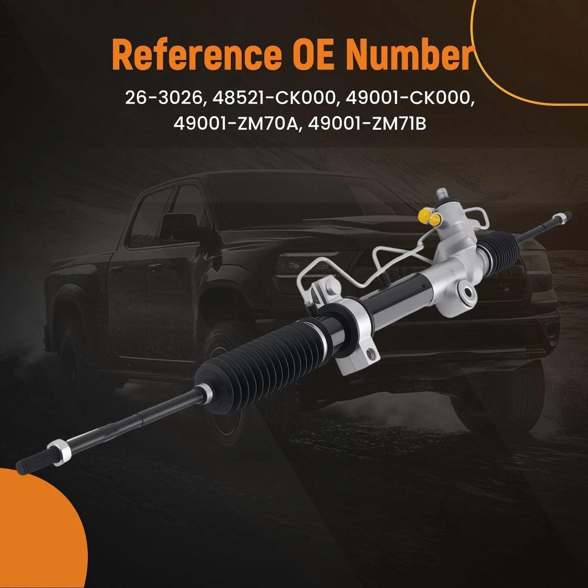 Steering Rack & Pinion for Nissan Quest V6 (2004–2009) 49001-CK000, 26-3026