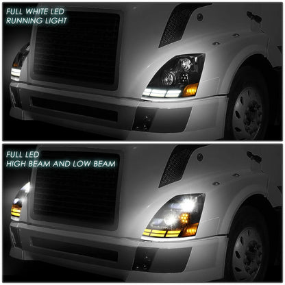 LED DRL Turn Signal Headlight Lamps for Volvo VN VNL VNM (2003–2017)