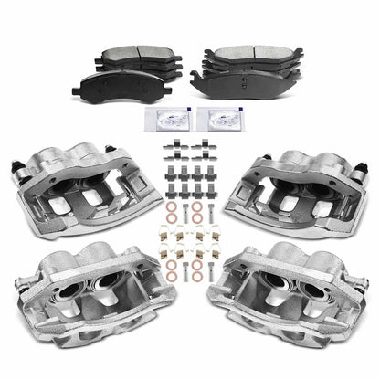 Set of 4 Brake Kits with Calipers for Ram 1500 Dodge Aspen (18103216, 165055)