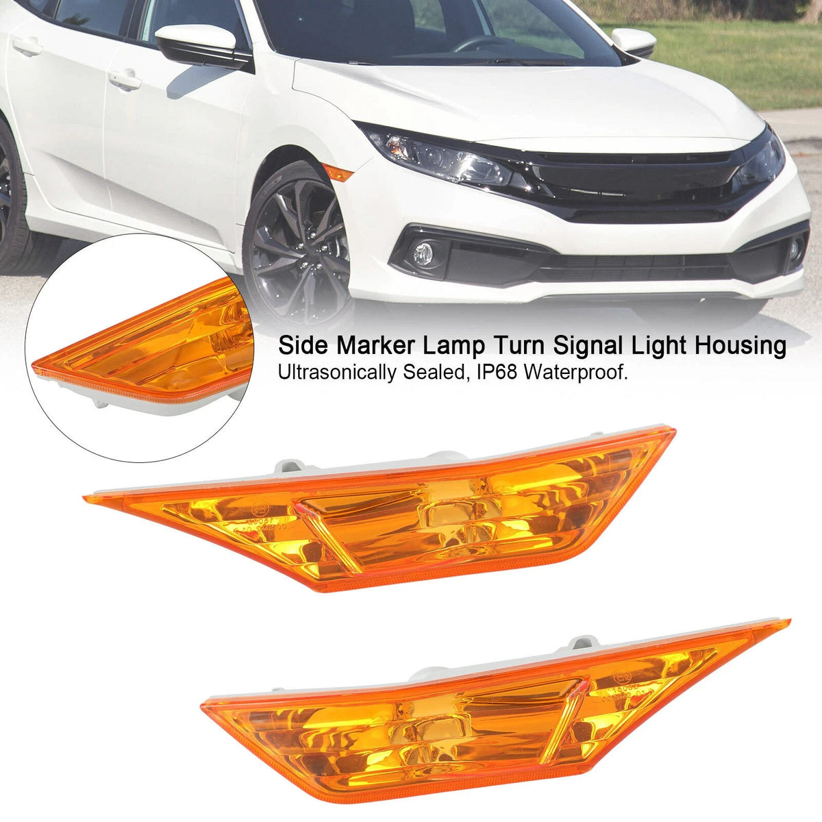Side Marker Lamp for Honda Civic (2016–2021) Amber