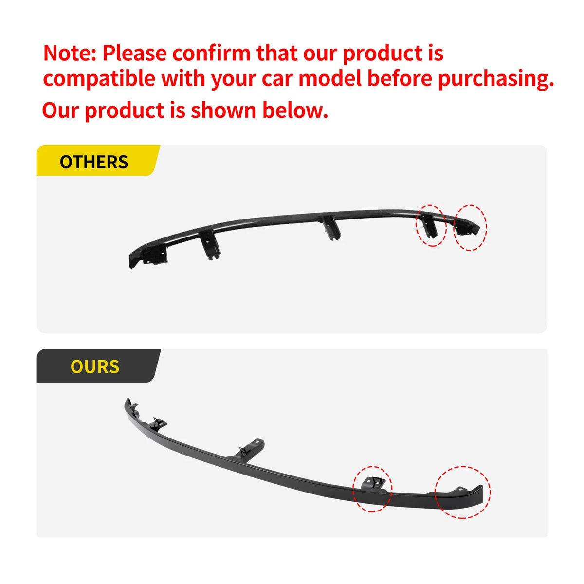 Front Bumper Filler Retainer Trim for Nissan Frontier (1998–2000) - CON-A000000409, 626513S530, NI1087118