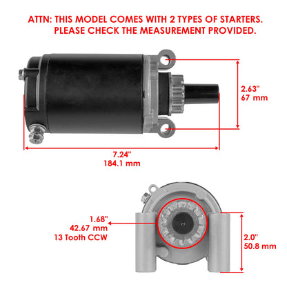 Starter for Toro 265-6 265-H 15HP (1996–2002)