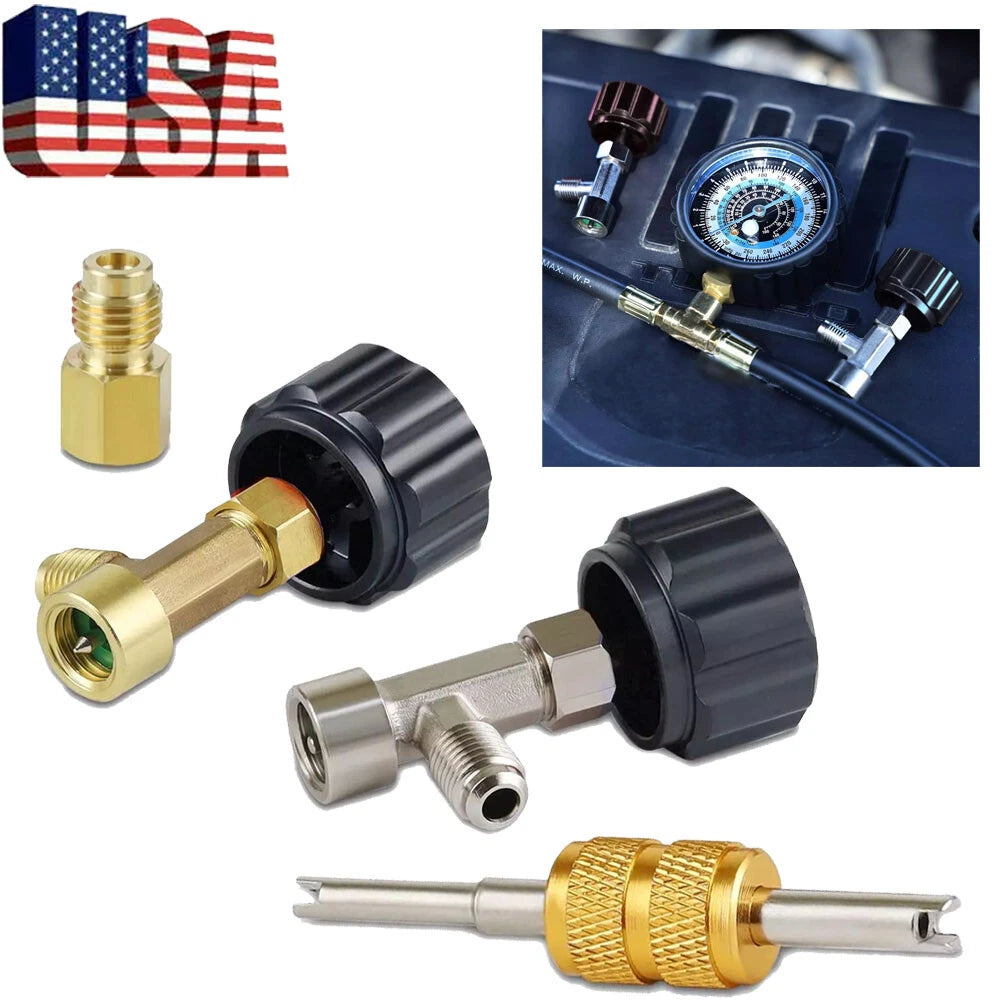 R134A Can Tap Adapter Valve Core for AC Freon Tank