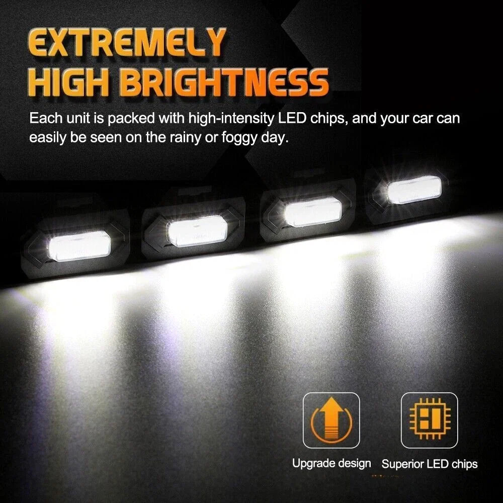 Set of 4 LED Front Hood Grille Lights for Toyota Tacoma (2020–2022)