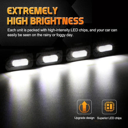 Set of 4 LED Front Hood Grille Lights for Toyota Tacoma (2020–2022)