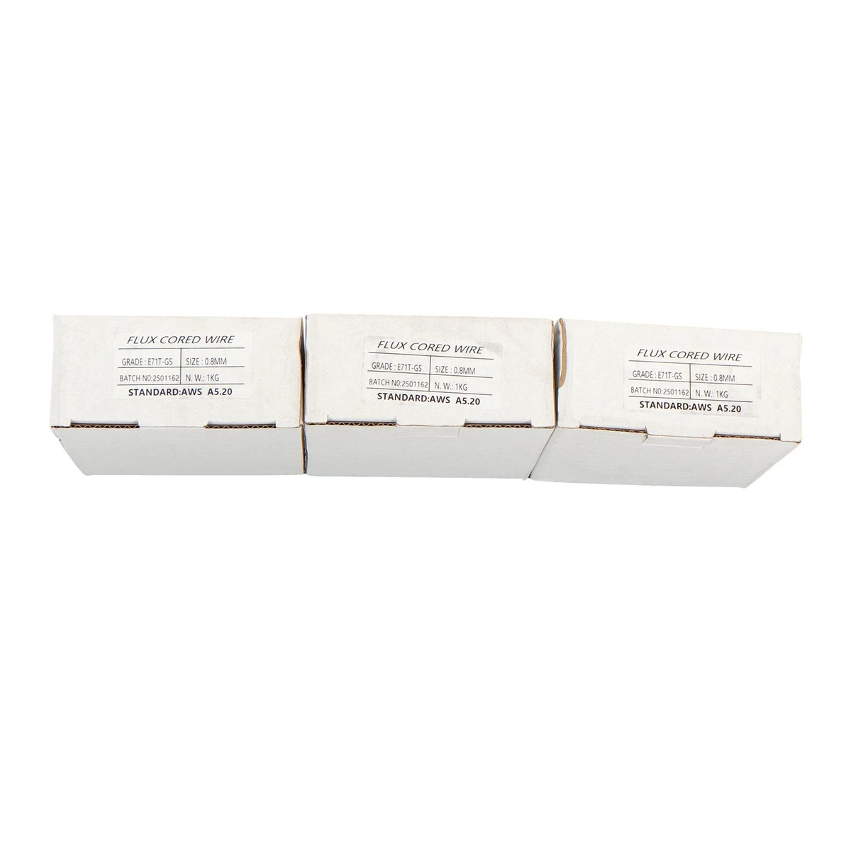 Set of 3 Flux Core MIG Welding Wire for Carbon Steel (E71T-GS)