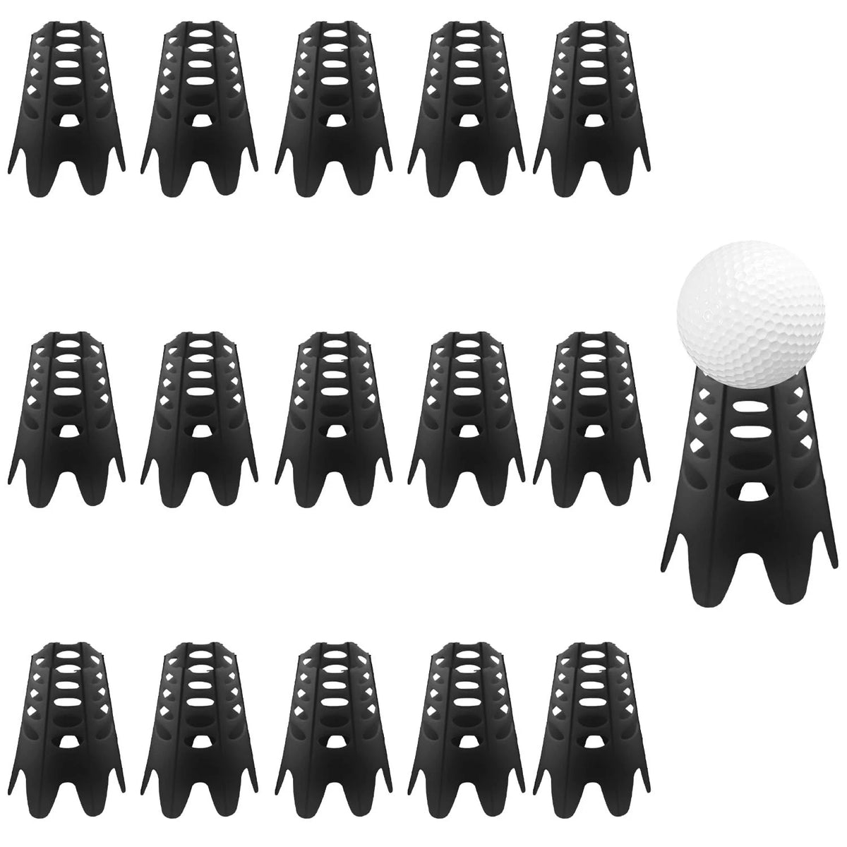 15pcs Golf Simulator Tees for Golf (Indoor Use)