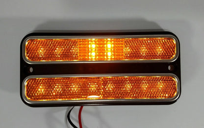 Amber LED Side Marker Lights Pair with Turn Signal for Chevy C10 (1968–1972)
