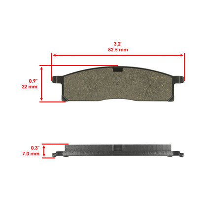 Set of 2 Celox Front and Rear Brake Pads for Yamaha YZ80 (1993–2001) MP221AA2001