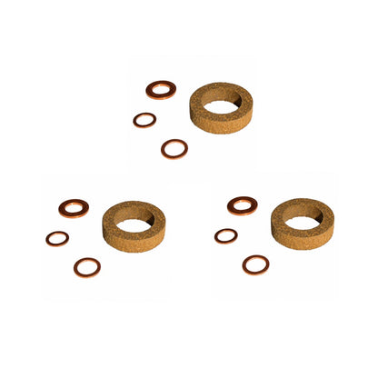 Set of 3 Injector Seal Kits for Ford Diesel Tractors