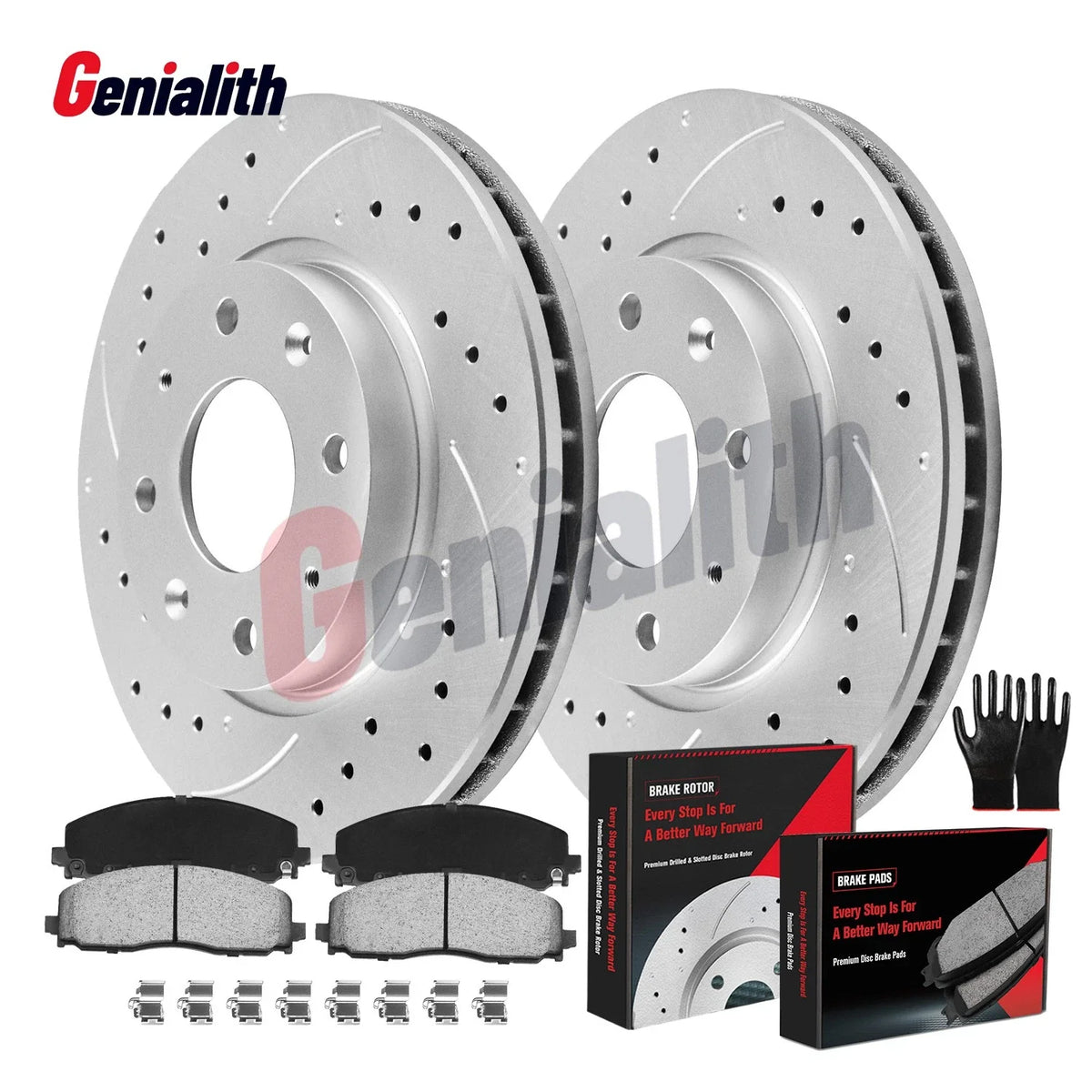 330mm Front Drilled Rotor & Ceramic Brake Pad for Dodge Grand Caravan (2012–2020)