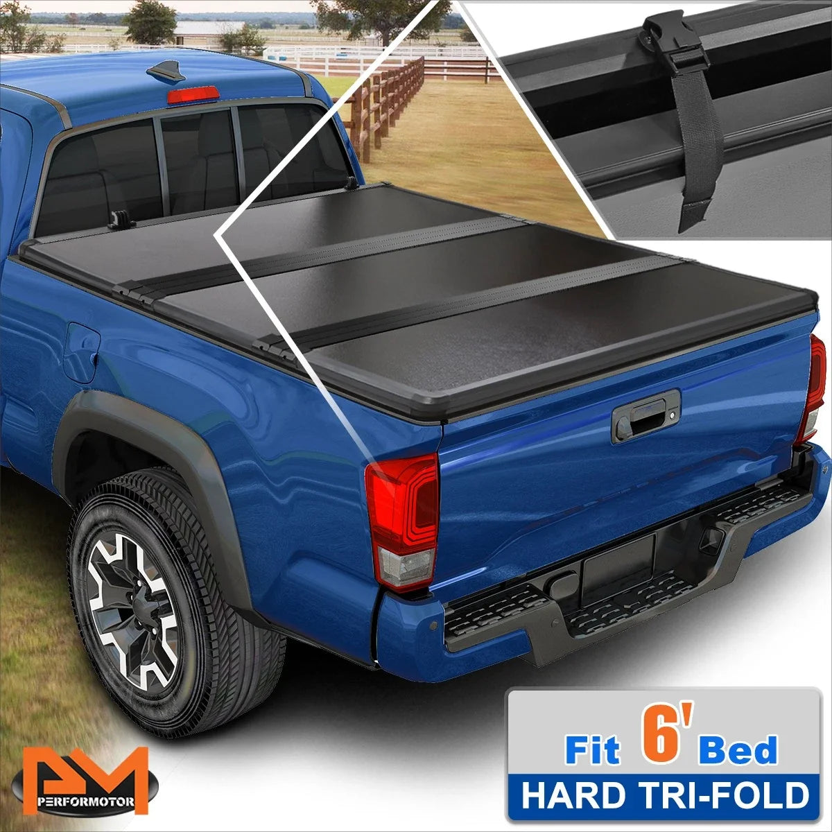 Hard Tri-Fold Tonneau Cover for Colorado/Canyon (2004–2012) 6ft Bed