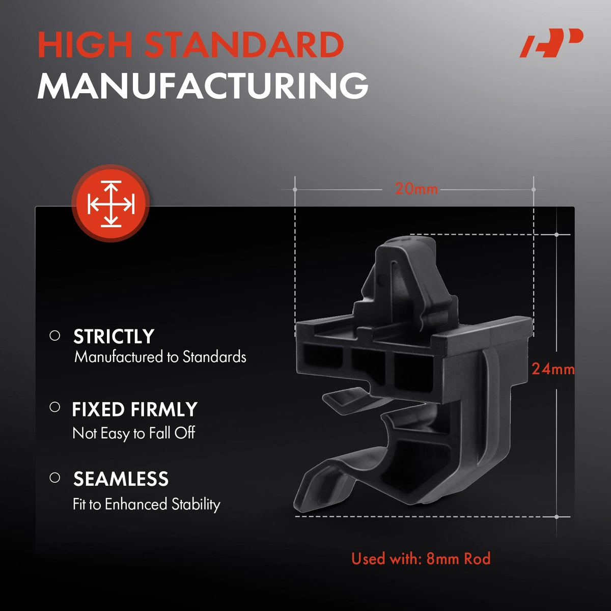 30Pcs Hood Support Prop Rod Retainer Clips for Hyundai (811742L000, 22506)