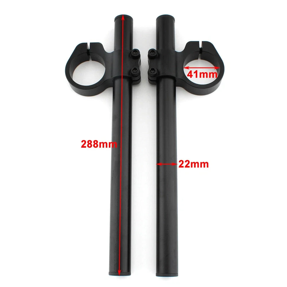 CNC High Lift Clip Ons for Honda CB350 (1972–1974) Black