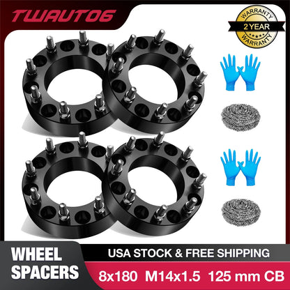 2" 8x180 Wheel Spacers for Chevrolet Silverado 2500 (2011–2018)