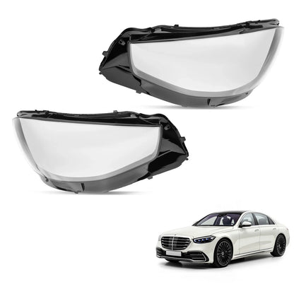 Headlamp Lens Cover for Mercedes-Benz W223 S-Class (2020–2023)